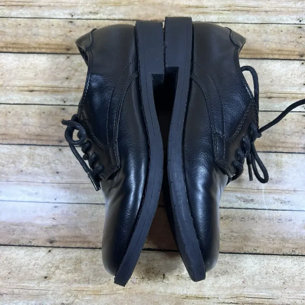 Children's Place Black Lace Up Dress Shoes Big Boys Size 3